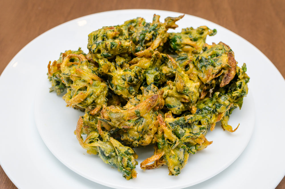 Onion Spinach Pakoda