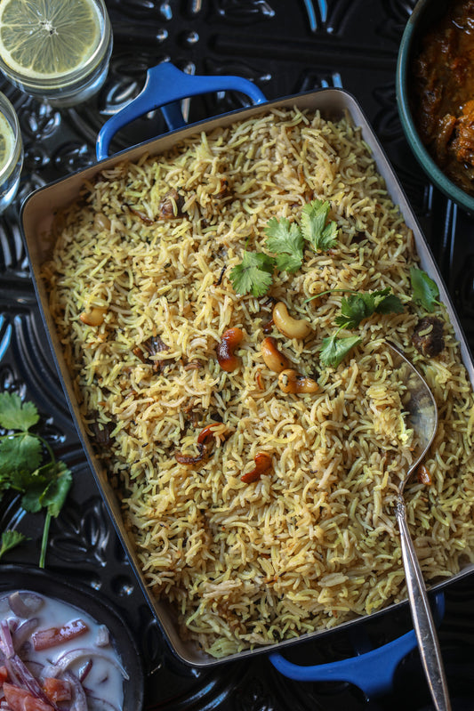 Hyderabadi Chicken Dumplings Pulav